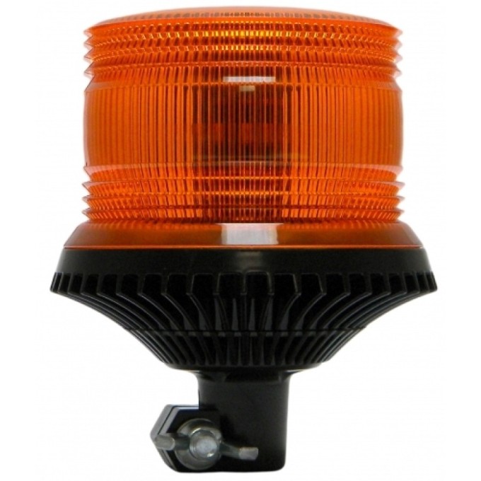 Girofar LED Galben cu lentile exterioare Fresnel si prindere Din Pole